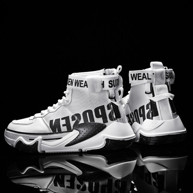 BIGFIRSE Men Sneakers Lace-up Light