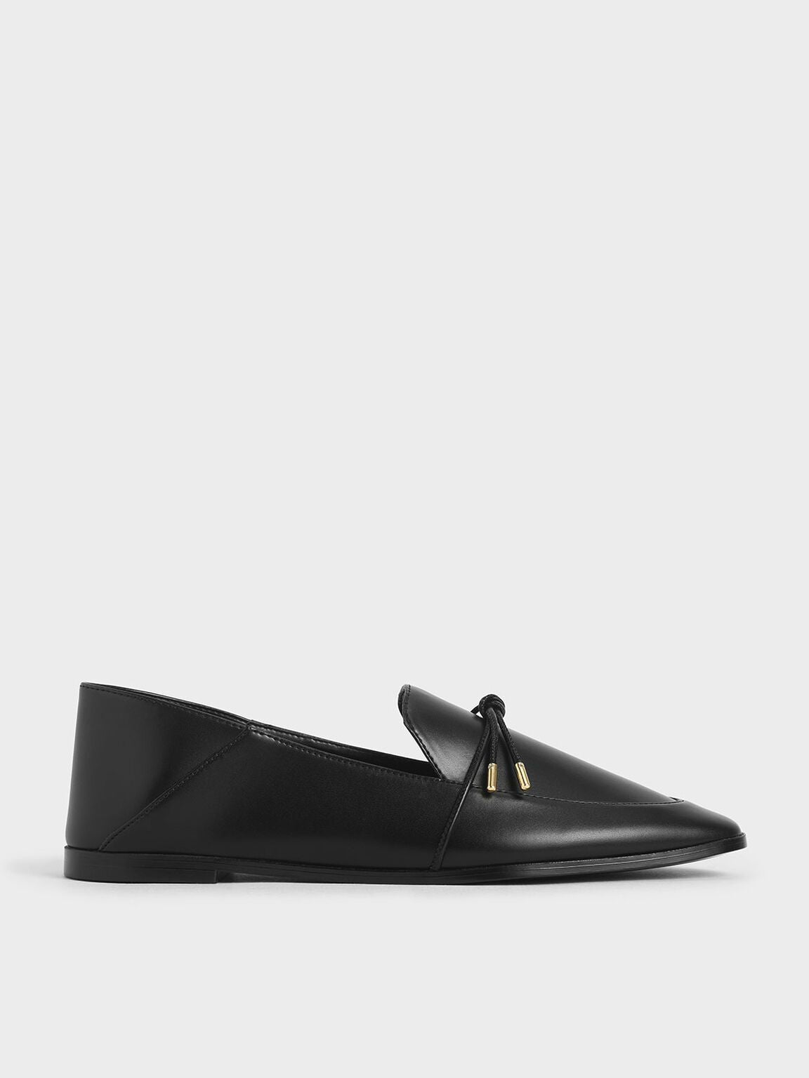 Opal Bow-Tie Loafers in Black, product photograph