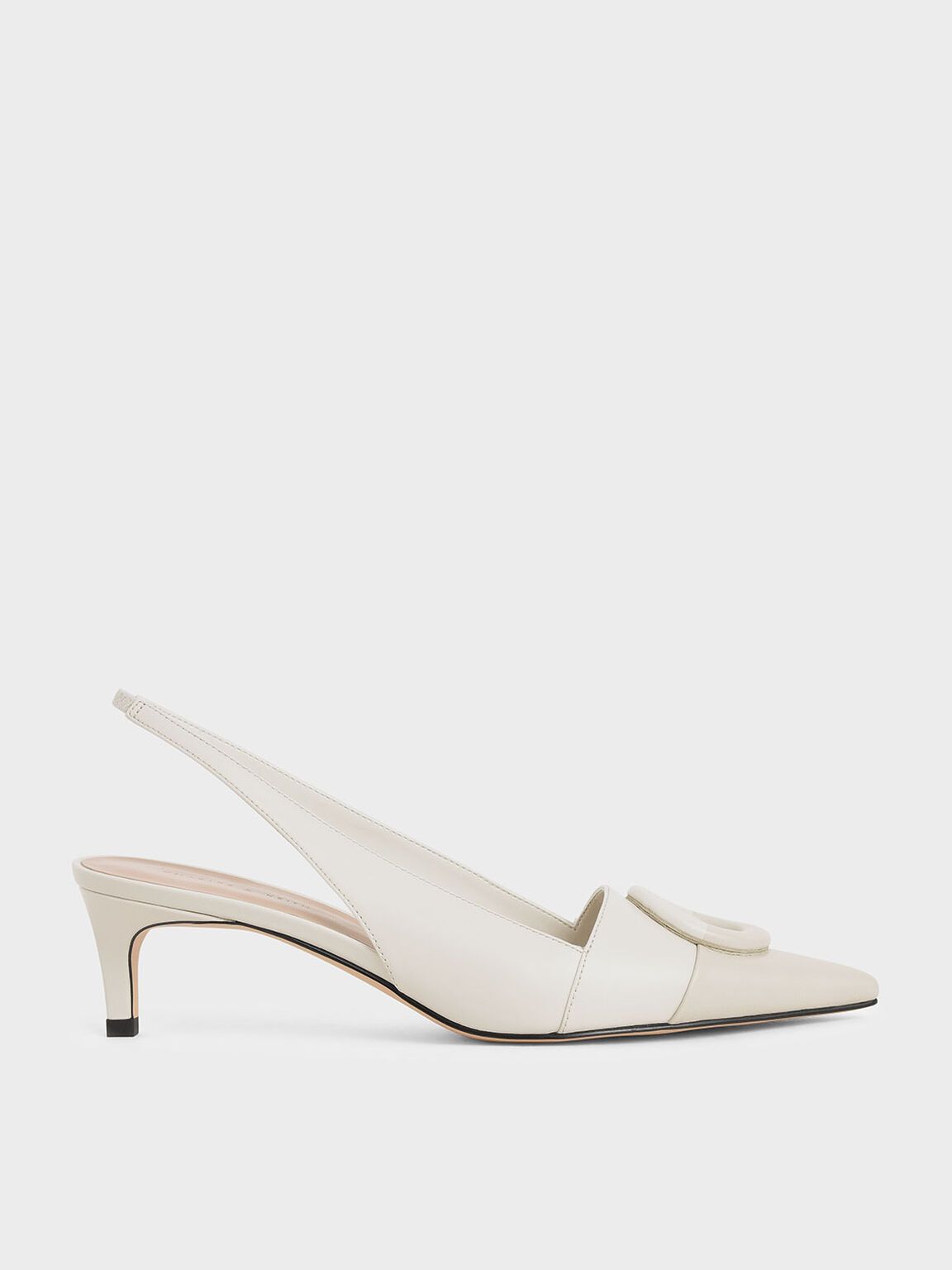 Juliet Mismatched Slingback Pumps in Chalk, product photograph
