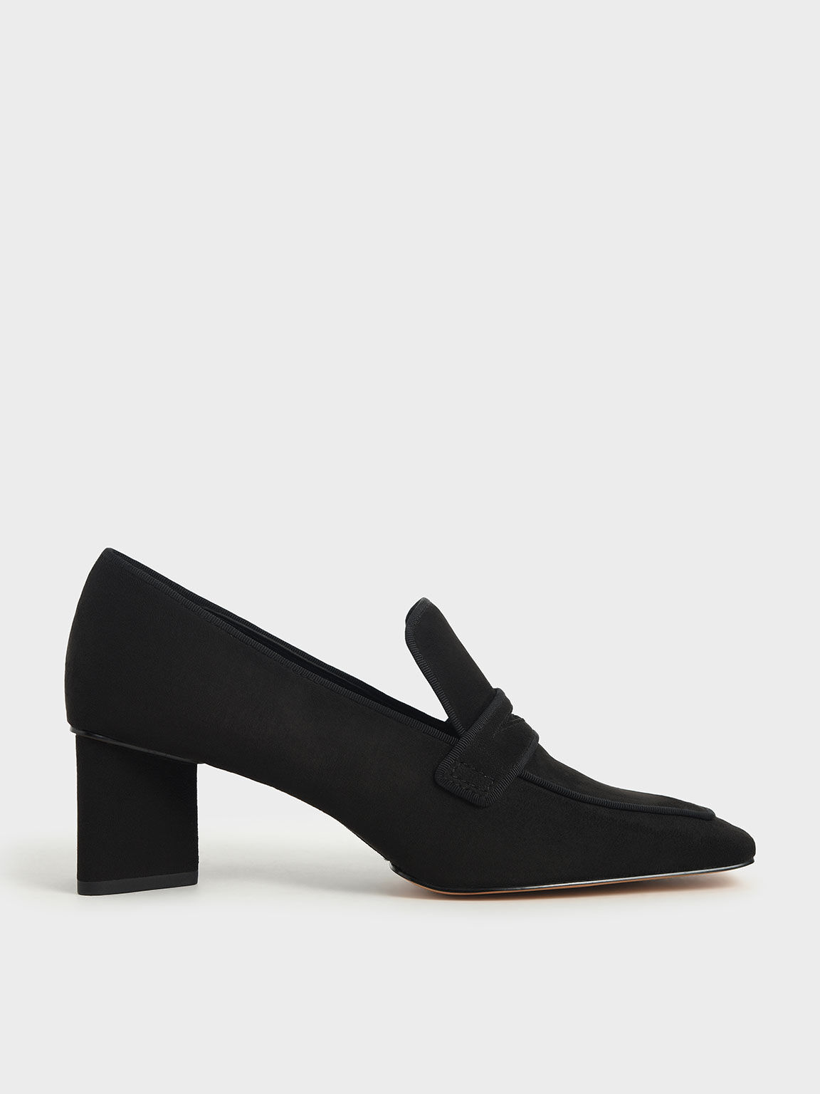 Willa Penny Loafer Pumps in Black, product photograph