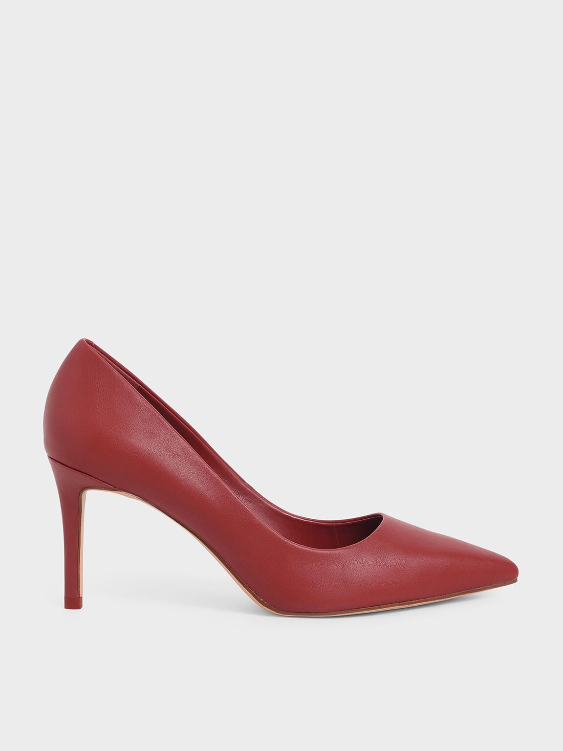 Zola Pointed Toe Pumps in Red, product photograph